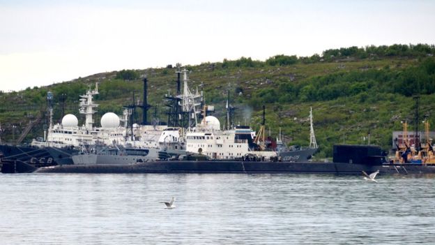 Подводная лодка в Североморске. Фотография сделана 2 июля 2019 года