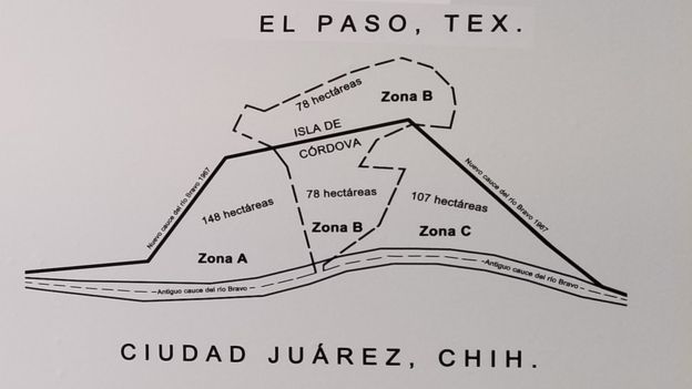 Mapa explicativo de la división