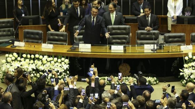 Bolsonaro no plenário