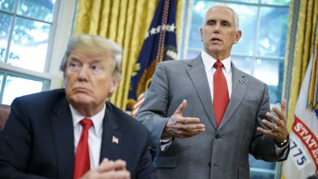 Donald Trump y Mike Pence.