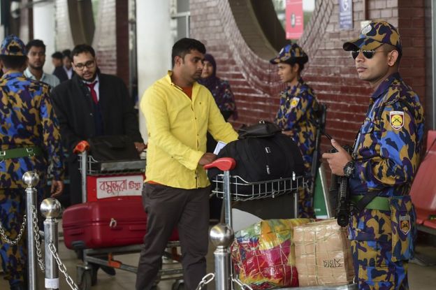 Airport security Dhaka