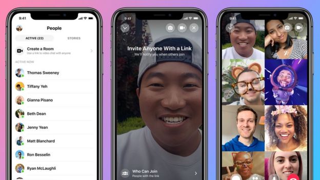 Facebook's new video calls let 50 people drop in