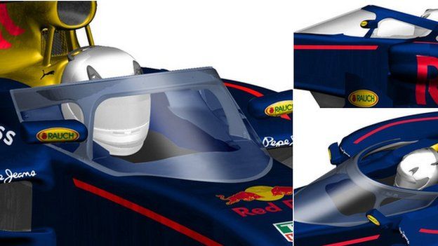 Red Bull cockpit protection design