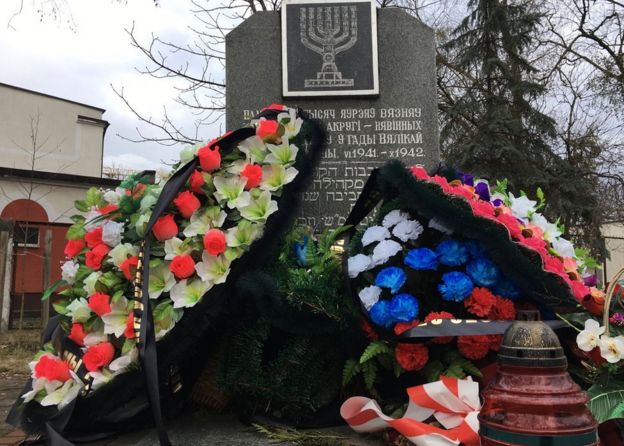 El monumento en recuerdo de las miles de víctimas judías en Brest