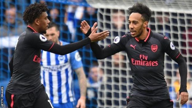 Alex Iwobi na Pierre-Emerick Aubameyang ni miongi wa wachezaji wa hadhi ya juu kwa sasa huko Arsenal