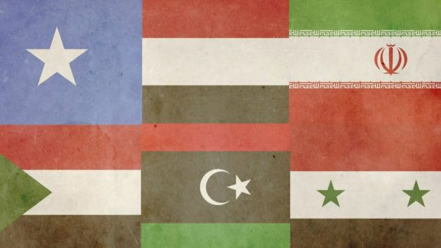 أعلام الدول الست