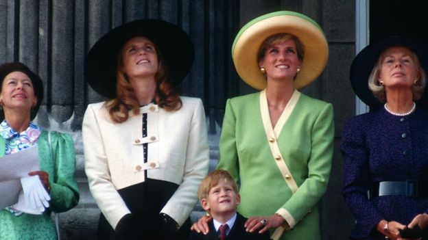 La princesa Diana y Sarah Ferguson