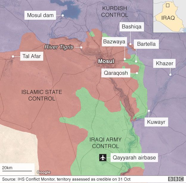Mosul map