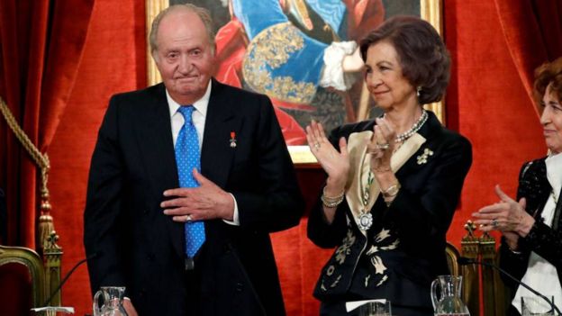 Juan Carlos y la reina Sofía