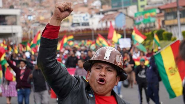 Protestas en Bolivia