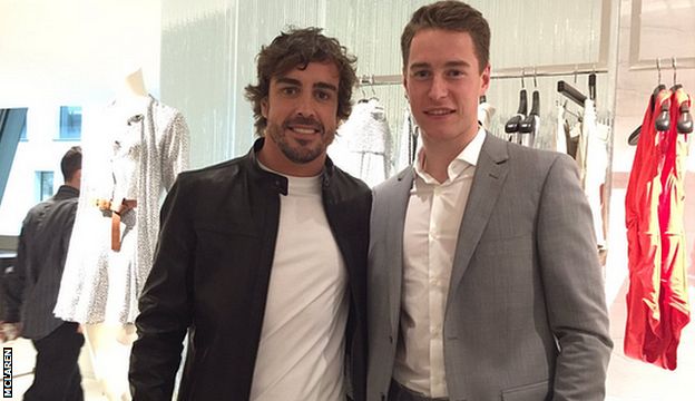 Fernando Alonso (left)