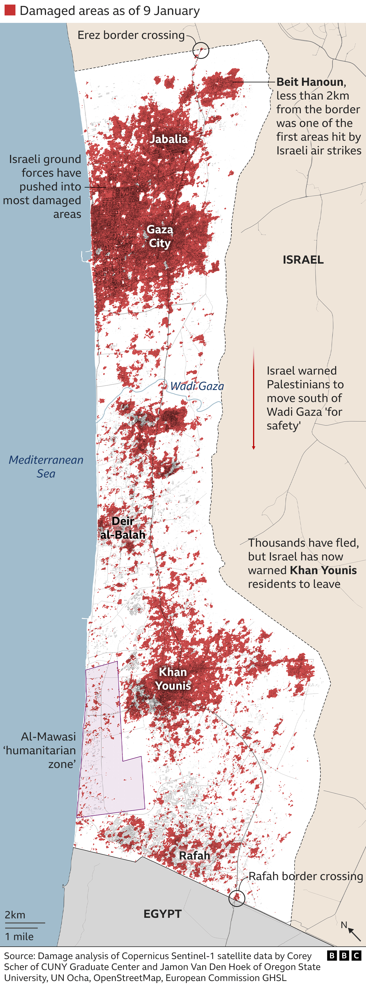 Gaza Strip In Maps How Life Has Changed In Three Months BBC News gaza-strip-in-maps-how-life-has-changed-in-three-months-bbc-news