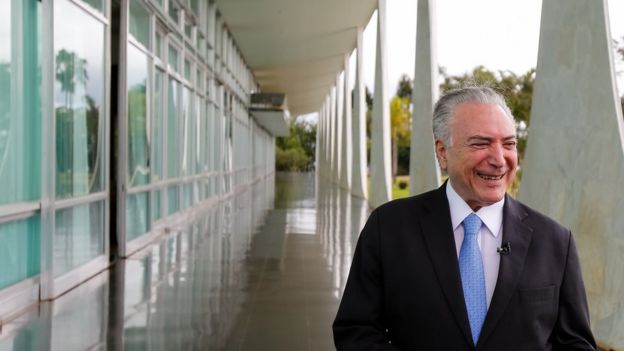 Michel Temer no Palácio do Alvorada