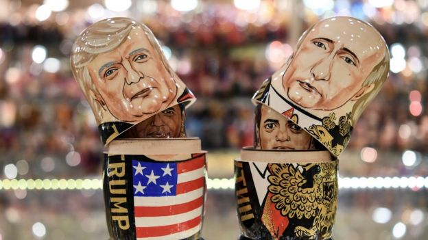 Trump ile Putin'in matruşkaları Moskova'da.