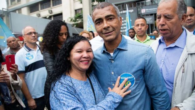 O senador Romário