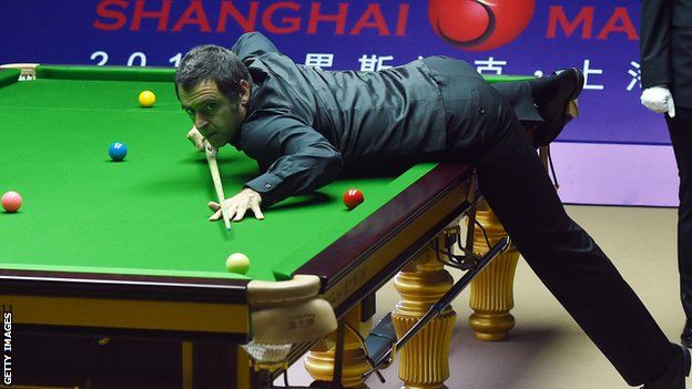 Ronnie O'Sullivan in Shanghai Masters action