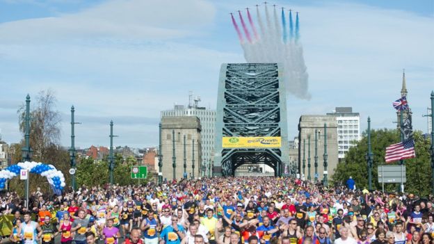 Covid Nhs Workers To Start The Great North Run 2021 Bbc News