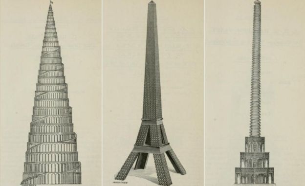 Três projetos de torre