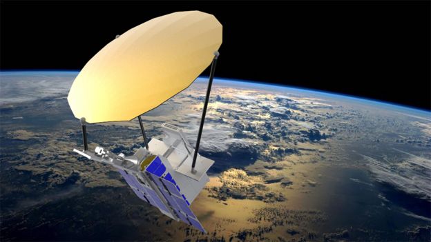 Satellite and reflector