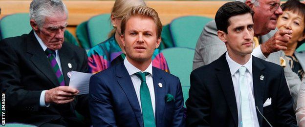 Nico Rosberg at Wimbledon