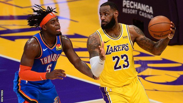 NBA In-Season Tournament: LeBron James helps Los Angeles Lakers set up  final with Indiana Pacers - BBC Sport