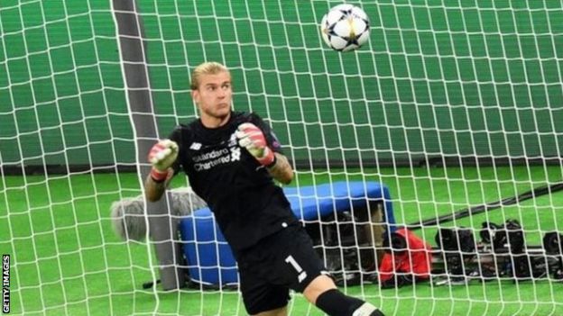 Liverpool goalkeeper Loris Karius in action during the 2018 Champions League final