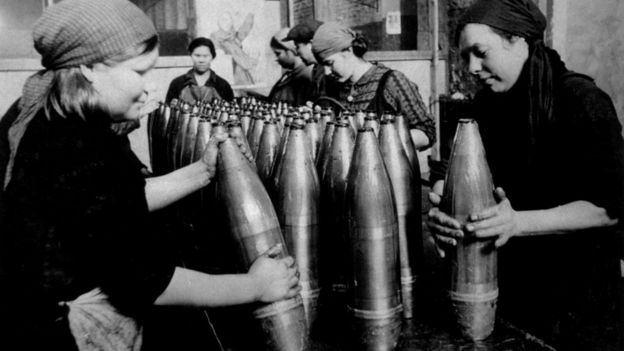 Mujeres rusas durante la Segunda Guerra Mundial.