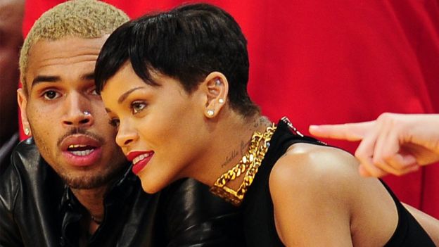 Chris Brown and Rihanna in 2012