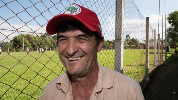 Isaías Vedovatto, de 54 anos, na Fazenda Annoni