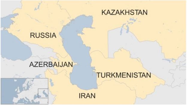 Biển Caspi nằm giữa 5 quốc gia