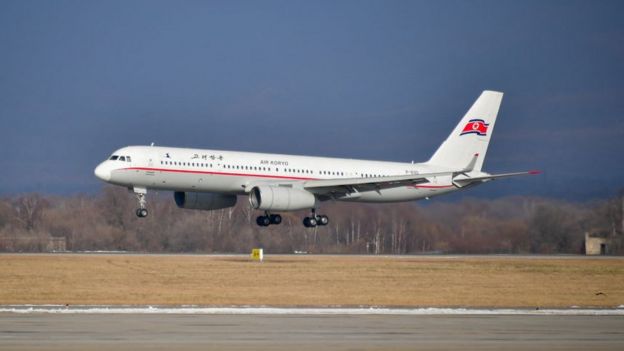 Avión de Air Koryo, aerolínea nacional de Corea del Norte.