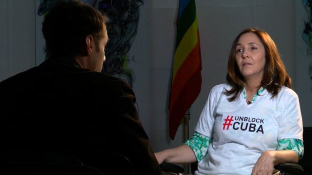 Mariela Castro en entrevista con la BBC