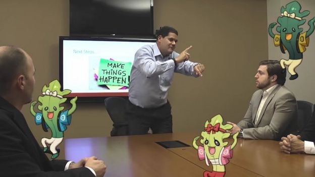 Reggie Fils-Aime became a Nintendo fan favourite thanks to moments like this - dancing to promote one of Nintendo's new titles
