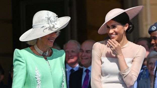 The Duchess of Cornwall with Meghan