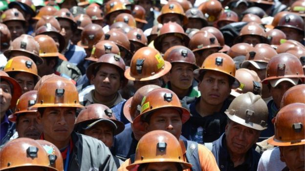 Mineros bolivianos
