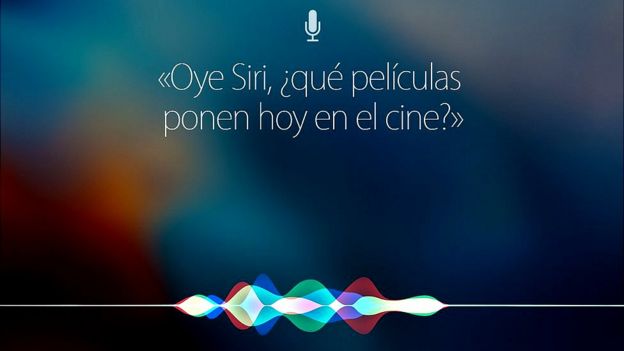 Pantalla de Siri