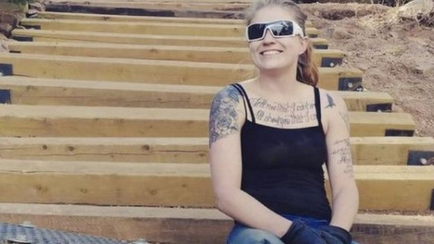 Mandy Horvath on the Manitou Incline