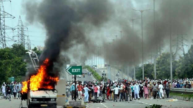 protestas en India