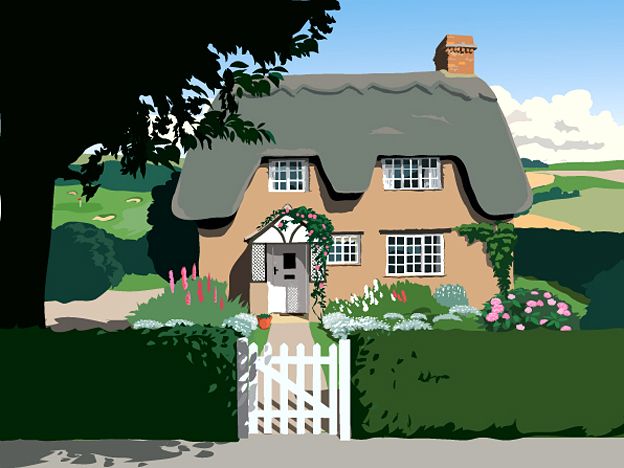 Depiction of Blossom Hill Cottage on The Archers