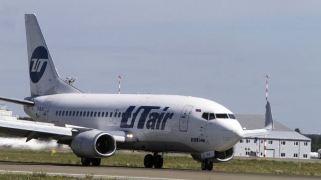 A Utair Boeing 737-500 landing at Riga in Latvia. File image