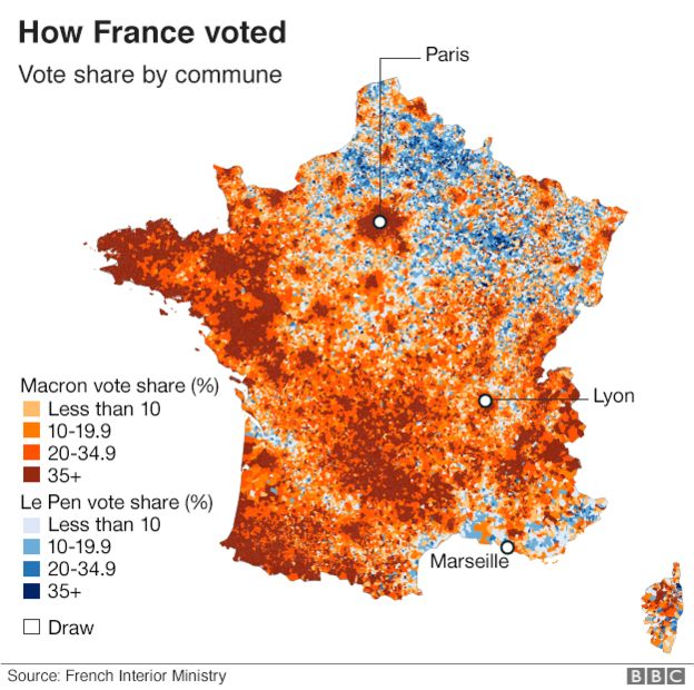 How France voted graphic
