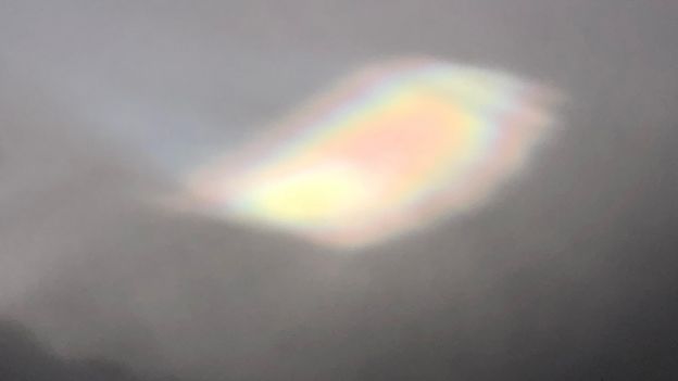 Rare Mother Of Pearl Cloud Spotted In Scotland Bbc News