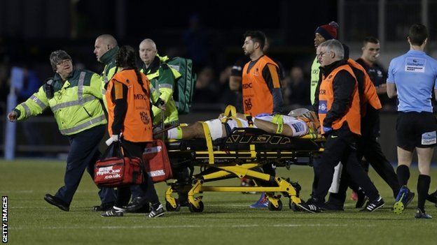 Michael Fatialofa had only been on the Allianz Park pitch a minute after coming on for fellow lock Graham Kitchener