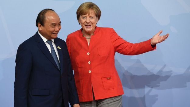 Nguyễn Xuân Phúc và Thủ tướng Angela Merkel