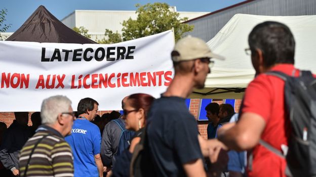 Protesta laboral en Francia