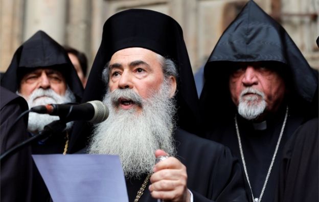 El patriarca Teófilos III habla