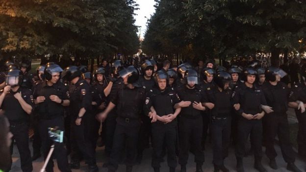 Акция протеста в Москве