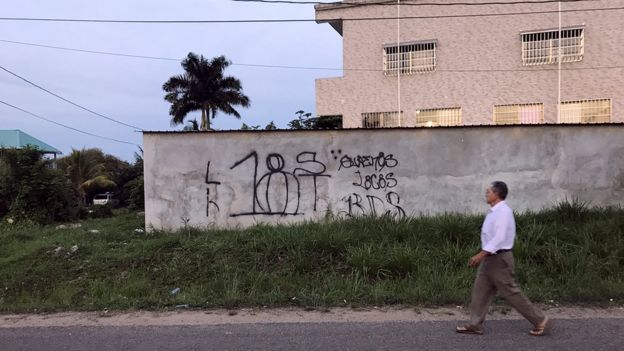 Pintada mara Barrio 18