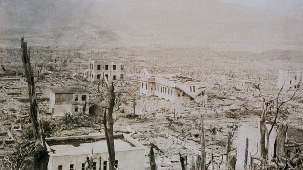 Destrucción en Nagasaki