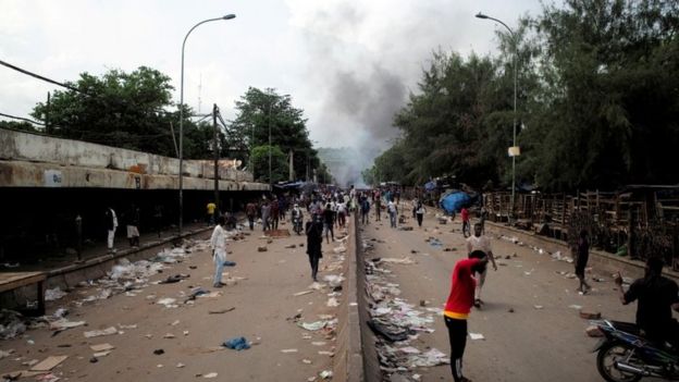 Protests on the streets of Bamako